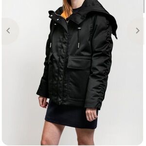 Acne Studios Black Puffer Jacket with Orange Lining- Women’s EU 40(M)